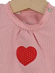 Vorschaubild 3 von Baby T-Shirt mit Herz Rosa Punkte Gr. 68