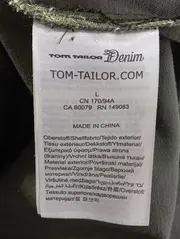 Vorschaubild 4 von Damen Leichte Weste Gr. 42/L Grün Kapuze Fell Schriftzug