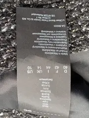 Vorschaubild 4 von Damen Bleistiftrock Gr. 40/L Schwarz Strukturmuster Elegant Glitzer