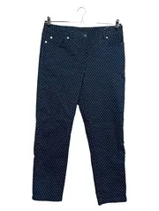 Vorschaubild 1 von Damen Jeans Regular Fit W33 Blau Gepunktet Punkte