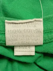 Vorschaubild 4 von Kinder T-Shirt Grün Gr. 104 Casual Logo-Print Baumwolle