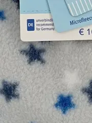 Vorschaubild 4 von Kinder Mütze Grau Mehrfarbig mit Sternen und Bommel
