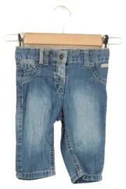 Vorschaubild 1 von Mom Jeans Kinder Gr. 68 Blau Baumwolle Casual Applikationen