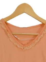 Vorschaubild 2 von Damen Top Shirt Gr. 44/46 Orange Casual Baumwolle