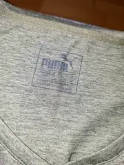 Vorschaubild 6 von Damen Sportshirt Gr. 38 M Oliv Meliert Kurzarm Logo-Print
