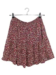 Vorschaubild 1 von Damen Minirock Gr. 40 L Mehrfarbig Blumenmuster Casual Rock