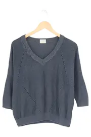 Vorschaubild 1 von Damen Pullover Strickpullover Gr. 36;S Blau Casual Rippstrick