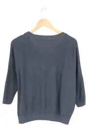 Vorschaubild 2 von Damen Pullover Strickpullover Gr. 36;S Blau Casual Rippstrick