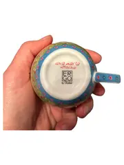 Vorschaubild 3 von Eva Maria Nitsche Tasse Untertasse Blumen Porzellan Mehrfarbig 8cm