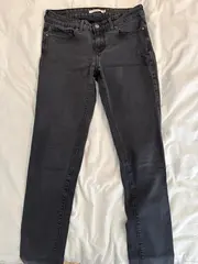 Vorschaubild 2 von Damen Jeans 711 Skinny Fit W28 Schwarz Stretch