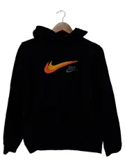 Vorschaubild 1 von Hoodie Kinder Kapuzenpullover Gr. 158 Schwarz Swoosh Logo Sportlich