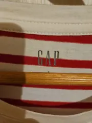 Vorschaubild 4 von Damen T-Shirt Gr. S Gestreift Logo-Print Mehrfarbig Baumwolle Freizeit