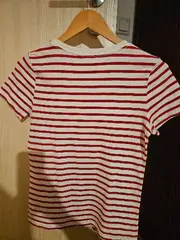 Vorschaubild 3 von Damen T-Shirt Gr. S Gestreift Logo-Print Mehrfarbig Baumwolle Freizeit