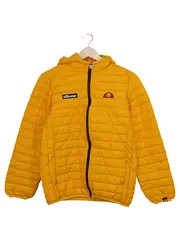 Vorschaubild 1 von Steppjacke Kinder Kapuze Logo Print Gelb Gr. 152 Outdoor Freizeit