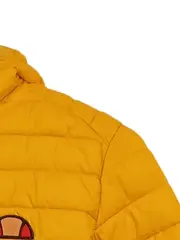 Vorschaubild 5 von Steppjacke Kinder Kapuze Logo Print Gelb Gr. 152 Outdoor Freizeit