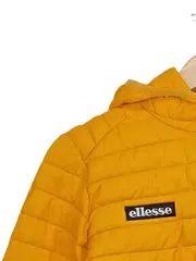 Vorschaubild 3 von Steppjacke Kinder Kapuze Logo Print Gelb Gr. 152 Outdoor Freizeit