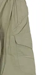 Vorschaubild 3 von Kinder Cargohose Gr. 128 Oliv Baumwolle Casual Wide Leg