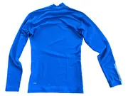 Vorschaubild 2 von Herren Sport Shirt Langarm Blau Gr. 38 Polyester Elasthan