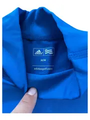 Vorschaubild 5 von Herren Sport Shirt Langarm Blau Gr. 38 Polyester Elasthan