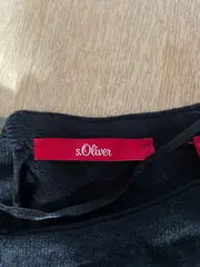 Vorschaubild 4 von Damen Strickkleid Langarm Gr. 38 Schwarz mit Gürtel