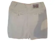 Vorschaubild 2 von A-Linienrock Damen Gr. XS 34 Beige Baumwolle Casual Sommer