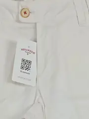 Vorschaubild 3 von Damen Stoffhose Gr. 40 W31 L25 Weiß Casual 100% Baumwolle