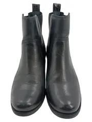 Vorschaubild 2 von Damen Stiefelette Gr. 38 Schwarz Leder Chelsea Boots Casual Klassisch
