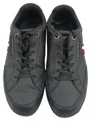 Vorschaubild 2 von Herren Sneaker Low Leder Schwarz Logo-Print Gr. 41 Casual