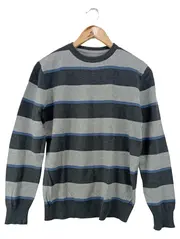 Vorschaubild 1 von Herren Pullover Gr. 46/S Gestreift Mehrfarbig Baumwolle Casual