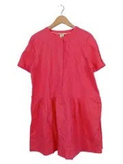 Vorschaubild 1 von Damen Freizeitkleid Gr. 40 L Pink Casual Kurzarm