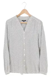 Vorschaubild 1 von MARC O POLO Damen Bluse Gr. 36/S Beige Punkte Elegant Viskose Langarm