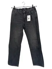Vorschaubild 1 von Kinder Jeans Regular Fit Grau Gr. 158 Uni Baumwolle Logo