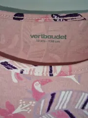 Vorschaubild 4 von Mädchen Freizeitkleid Gr. 138/140 Rosa Baumwolle Blumenmuster