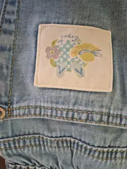 Vorschaubild 3 von Kinder Mädchen Jeans Regular Fit Blau Gr. 104 Stickerei