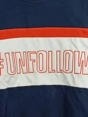 Vorschaubild 4 von Kinder Sweatshirt Blau Gr. 152 #UNFOLLOW Aufdruck