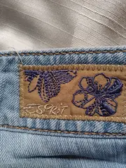 Vorschaubild 5 von Denim Damen Jeans Regular Fit Gr. 34 W26 Hellblau Low Waist