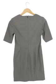 Vorschaubild 2 von Benetton Damen Etuikleid Business Grau Gr. 38/M Kurzarm Elegant
