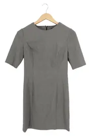 Vorschaubild 1 von Benetton Damen Etuikleid Business Grau Gr. 38/M Kurzarm Elegant