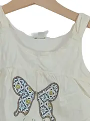 Vorschaubild 2 von Mädchen Top Gr. 92 Tiermotiv Weiß Ärmellos Baumwolle Applikation