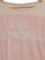 Vorschaubild 4 von Damen T-Shirt Rosa Gr. 40 mit Schriftzug Aufdruck Casual