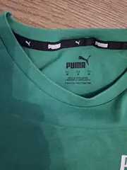 Vorschaubild 4 von Herren T-Shirt Grün Gr. 48;M Sportlich Logo-Print Baumwolle