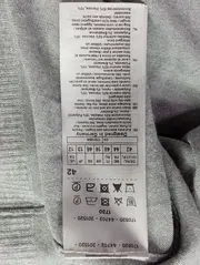 Vorschaubild 3 von Damen Pullover Grau Gr. 42/L Basic Rollkragen Langarm