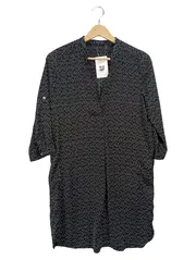 Vorschaubild 1 von Damen Blusenkleid Hemdblusenkleid Schwarz Gestreift Gr. 34/XS Casual