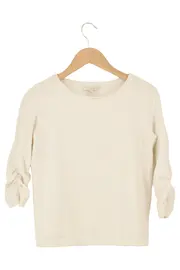 Vorschaubild 1 von Damen Pullover Gr. 34/XS Beige Casual Strukturmuster