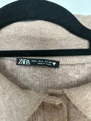 Vorschaubild 6 von Damen Pullover Langarmshirt L Beige Casual Rippstrick