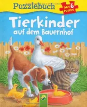 Vorschaubild 1 von Puzzlebuch Tierkinder auf dem Bauernhof Mit 6 Puzzles Kinder Buch