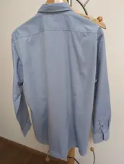 Vorschaubild 2 von Herren Business Hemd Blau XXL Langarm Baumwolle