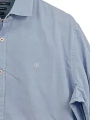 Vorschaubild 3 von Herren Business Hemd Blau XXL Langarm Baumwolle