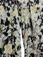 Vorschaubild 3 von Damen Stoffhose Blumenmuster L Casual Mehrfarbig Viskose