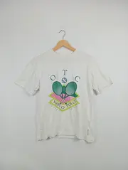 Vorschaubild 2 von Damen T-Shirt Tennis Sport Print Weiß Gr. XS